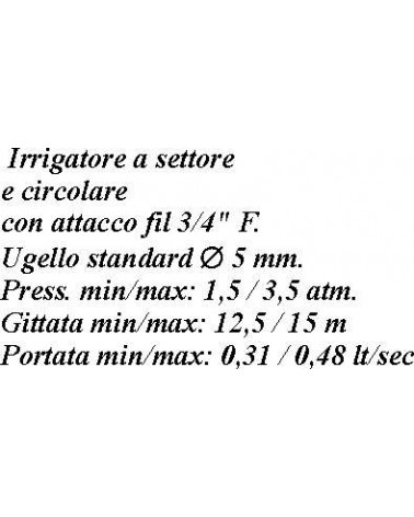 IRRIGATORE FILET F 3/4    