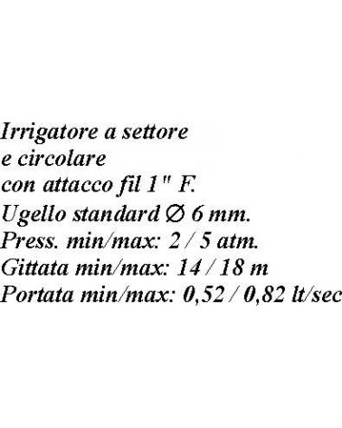 IRRIGATORE FILET F 1      