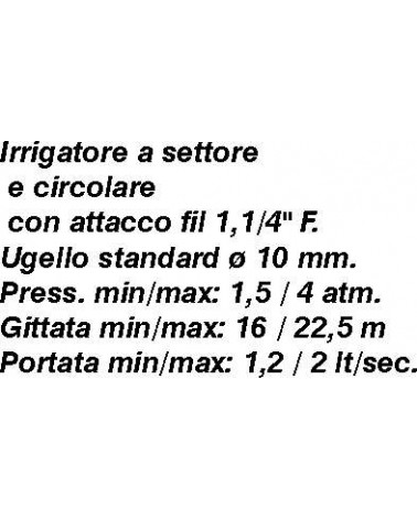 IRRIGATORE FILET F 1,1/4  