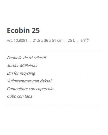 PATTUMIERA ECOBIN 25 BLU  