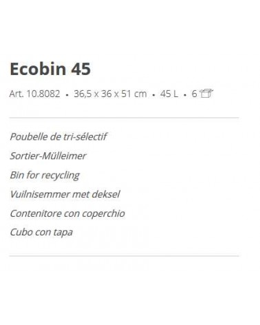 PATTUMIERA ECOBIN 45 BLU  