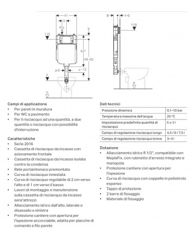 CASSETTA INCASSO SIGMA8   