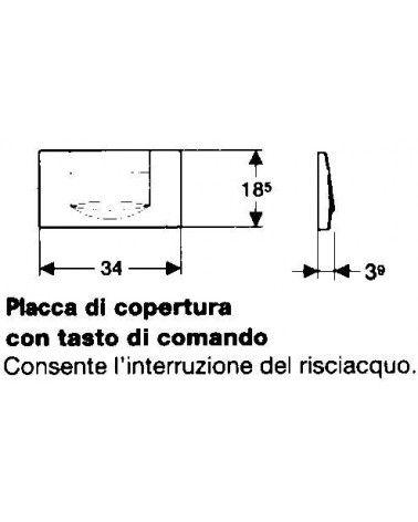 PLACCA BIANCA 1 COMANDO   