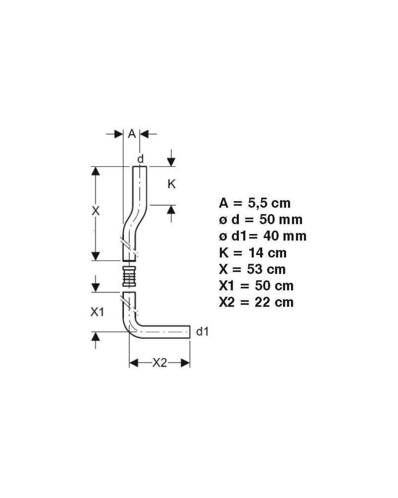 TUBO RISCIACQUO IN 2PZ    