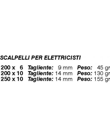 SCALP. ELETTRICISTA 200x6 