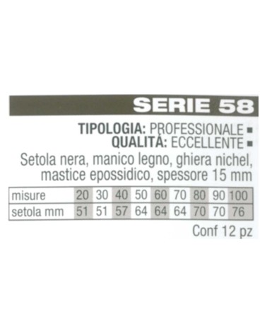 PENNELLESSA PELO NERO 20  