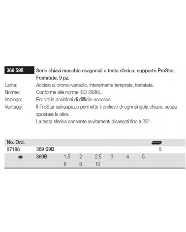 SERIE CHIAVE ESAG 9PZ  369
