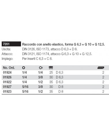 RACC C/INSER ELAST 1/4 1/2