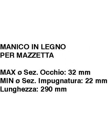 MANICO MAZZETTA 29cm 32x22