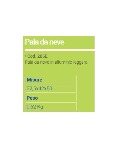 PALA NEVE ALL S/MANICO 650