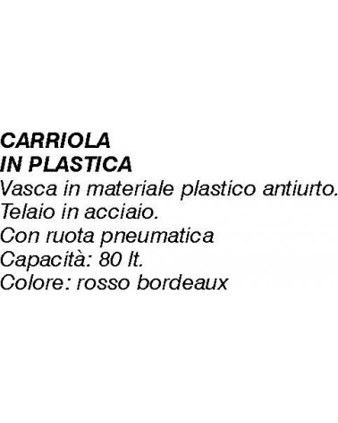 CASSA PLASTICA x CARRIOLA 