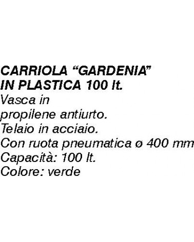 CARRIOLA VERDE 100 LT PLAS