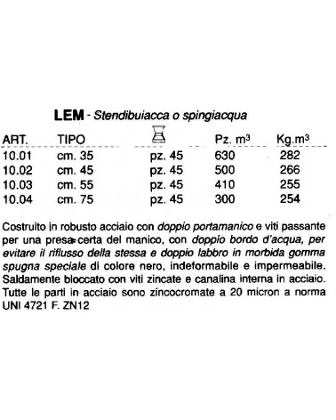 STENDIBOIACCA 45cm C/SPUGN