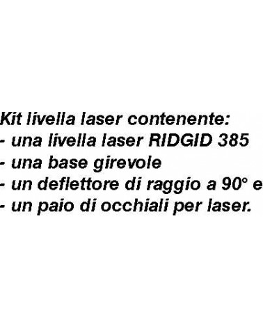 KIT LIVELLA LASER MOD 385 