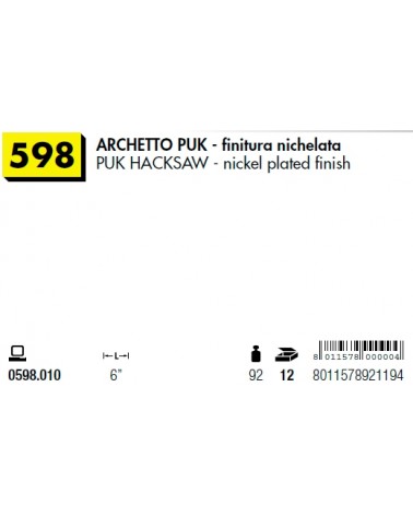 ARCHETTO PUK NICHELATO    