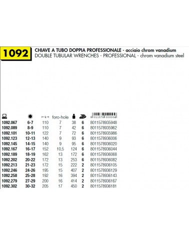 CHIAVE TUBO DOP PROF   6X7