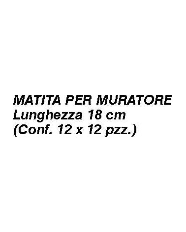 MATITA MURATORE 18 cm ROSS