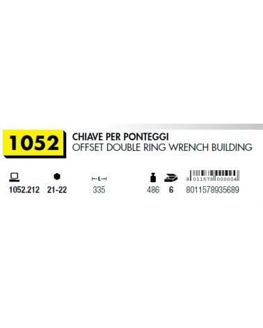 CHIAVE PONTEGG POLIG 21-22