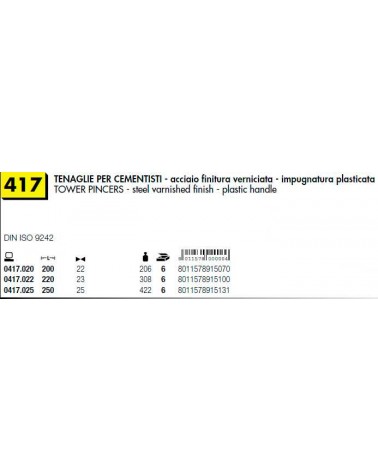 TENAGLIA CEMENTI.PLAST.200