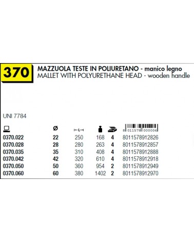 MAZZUOLA TESTE POLIUR.22MM