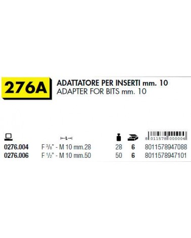 ADATTATORE 1/2 MM 10      