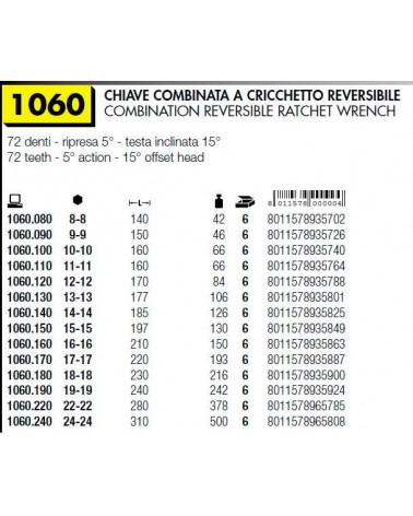 CHIAVE COMB.CRICCHET.REV10