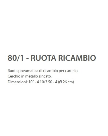 RUOTA RICAMBIO X CARR ROSS