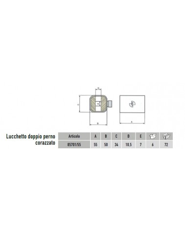 LUCCHET DUALBLOCK DP  55MM