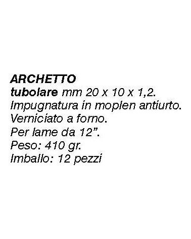 ARCHETTO X FERRO MAN.PLAST