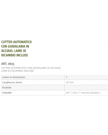 CUTTER GUI ACC 18MM+3L BLI