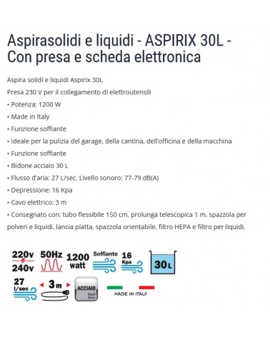 ASPIRASOL/LIQ ASPIRIX 30LT