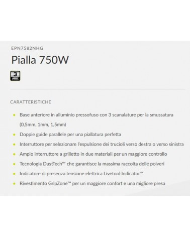 PIALLA 750W EPN7582NHG 82M