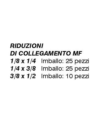 RIDUZIONI MF 1/8X1/4      