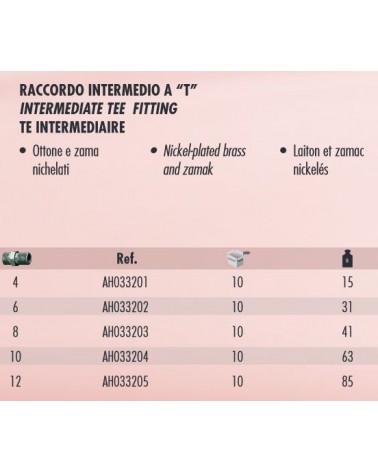 RACC INTERM A T 50/DI diametro  4 