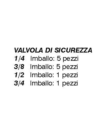 VALV.SICUREZZA 1/4        