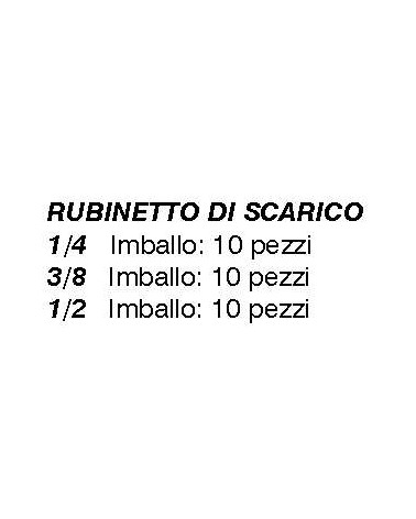 RUBINETTO SCARICO 1/4     