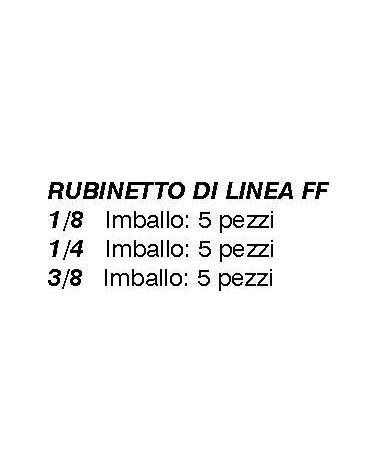 RUBINETTO SFERA ARIA FF1/8