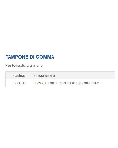 TAMPONE GOMMA 125X70      