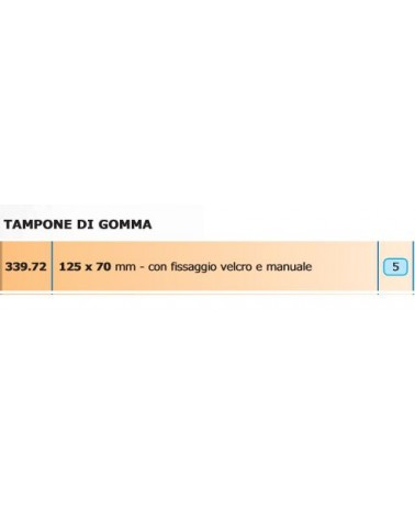 TAMPONE GOMMA 125X70 VELCR