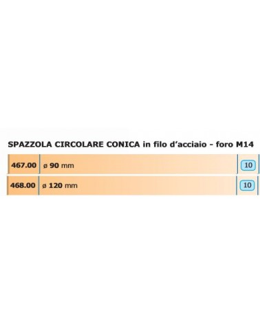 SPAZZOLA CIRC CONIC 90 M14