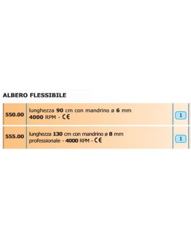 ALBERO FLESS 90cm 4000RPM 