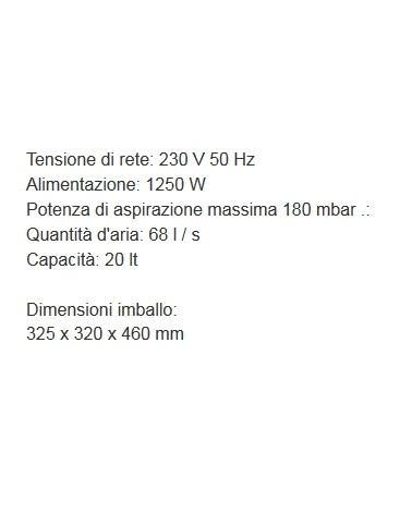 ASPIR.INOX TH-VC 18 20LT  