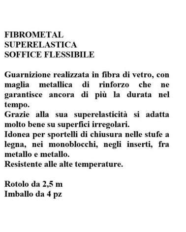 GUARN STUFA FIBROMETAL diametro  8