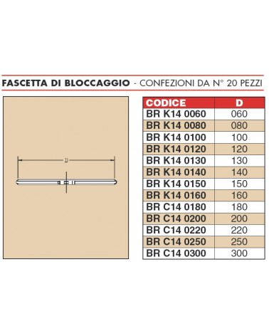 FASCETTA BLOCC. MONO diametro 80  