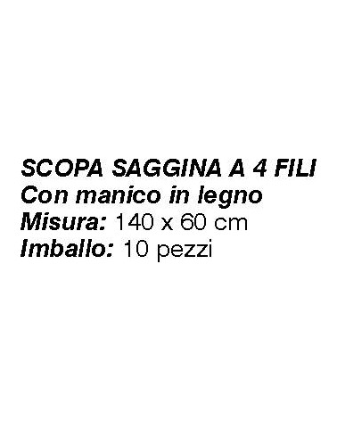 SCOPA SAGGINA 5F 140x40x30