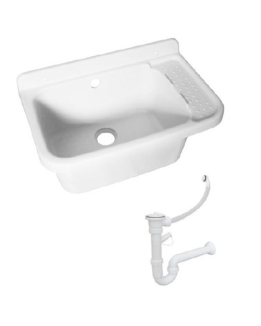 PILOZZO PLAST 60CM BIANCO 