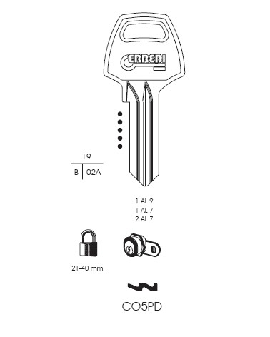 CHIAVE CO5PD | CB3        