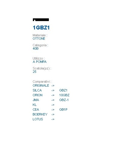 CHIAVE 1GBZ1 | GBZ1       