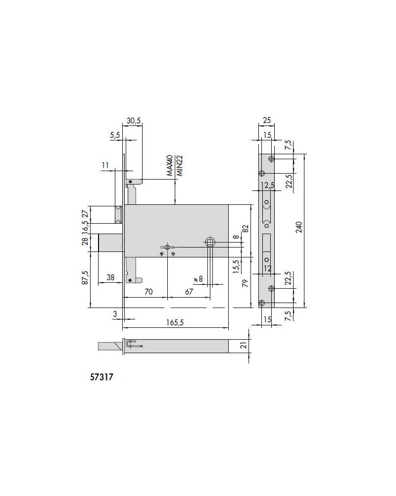 SERR.DOP/MAP 3CH 4M SC T25