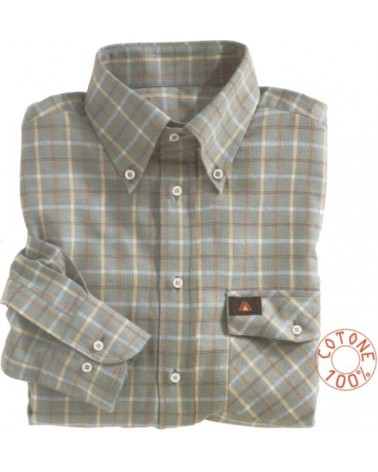 CAMICIA COTONE SCOZZ. TG.M